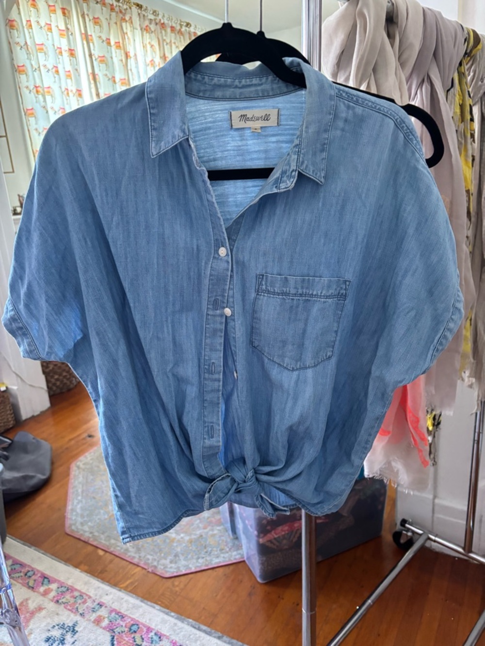 Madewell Light Blue Denim Button-Up Shirt